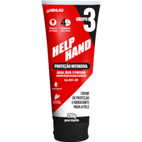 Creme Protetor Para as Mãos Help Hand Hidratante Henlau