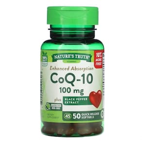 Coenzima Coq-10, Absorção Rápida, 100mg, 50 Cápsulas, Nature\`s Truth