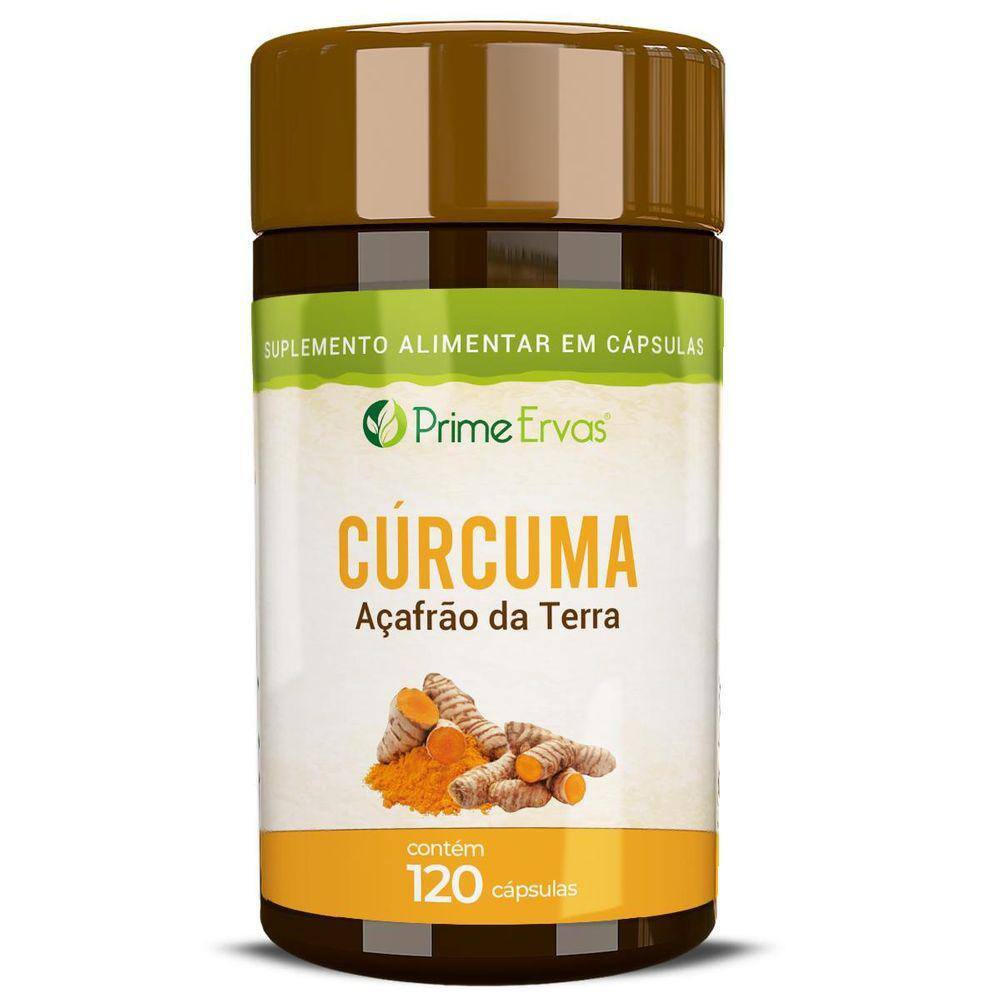 Cúrcuma Longa Açafrão Da Terra 120 Cápsulas De 500Mg