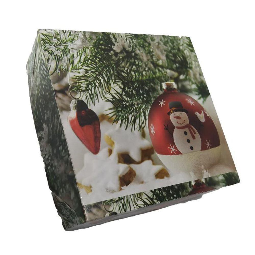 Caixa De Natal 9 Brigadeiros - Modelo 3 - Kit 25 Unidades