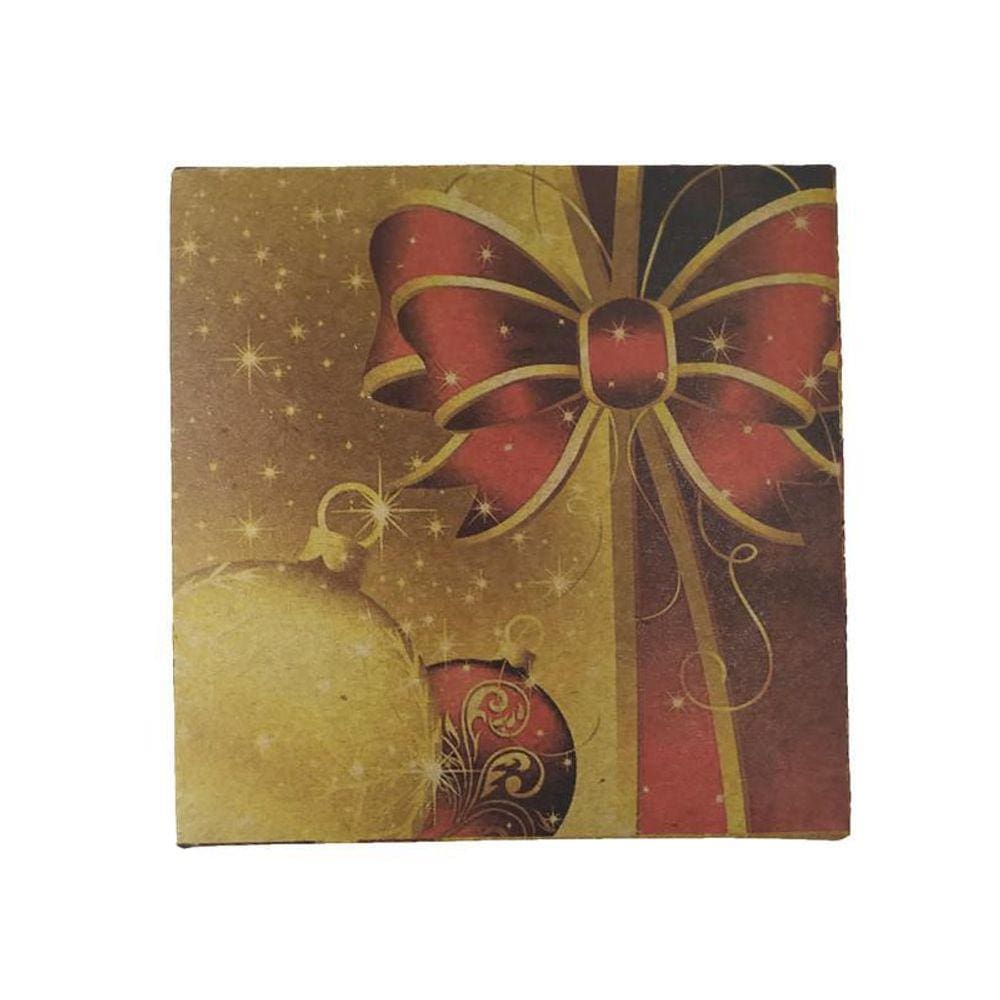 Caixa De Natal 9 Brigadeiros - Modelo 6 - Kit 25 Unidades