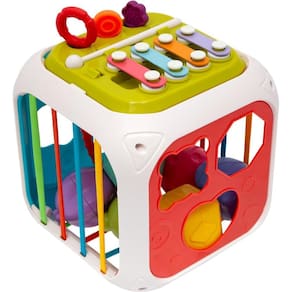 Brinquedo Educativo Cubo Multiatividades Infantil 7 em 1 Livre de BPA Buba