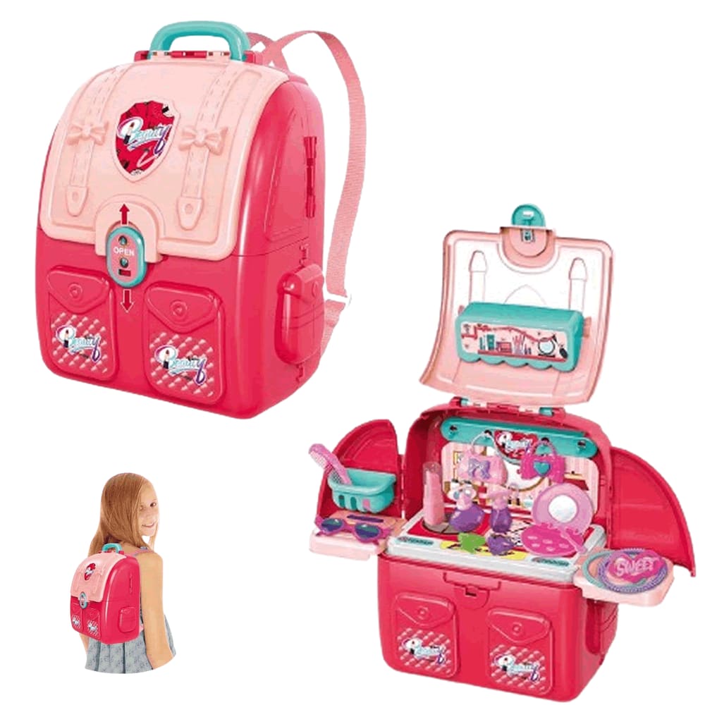 Mochila Cabeleireira com Acessório Salão de Beleza Multikids