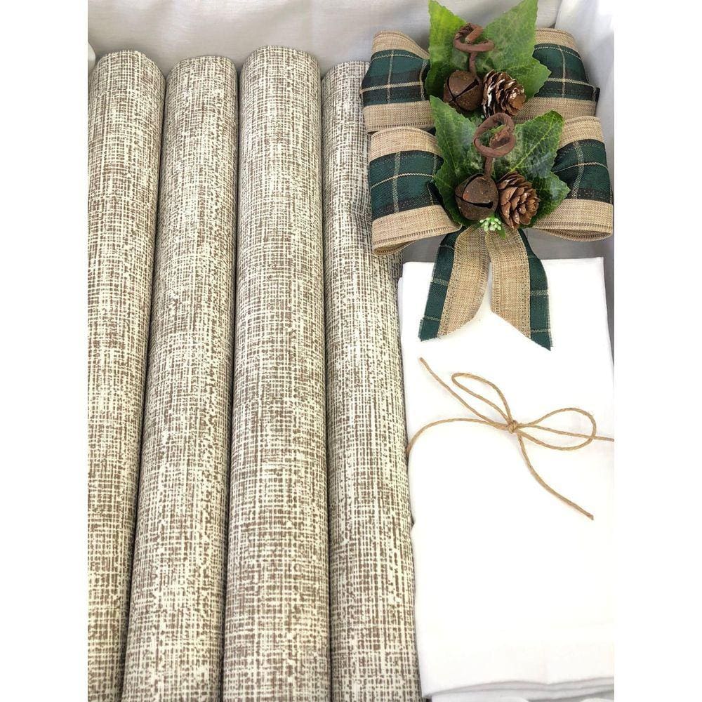 Kit Mesa Posta Jogo Americano Completo Decor Natal 6 Lugares