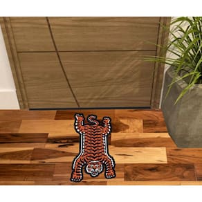 Tapete Para Decoração Tigre Laranja No Formato.