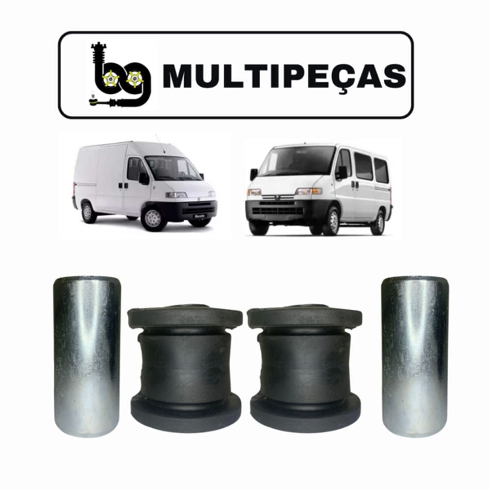 2 Bucha Central Bandeja Dianteira  Fiat Ducato 1999