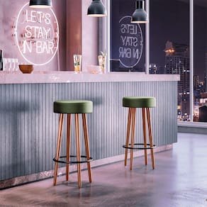 Kit 2 Banquetas Berlin Cor Verde - Speciale Home