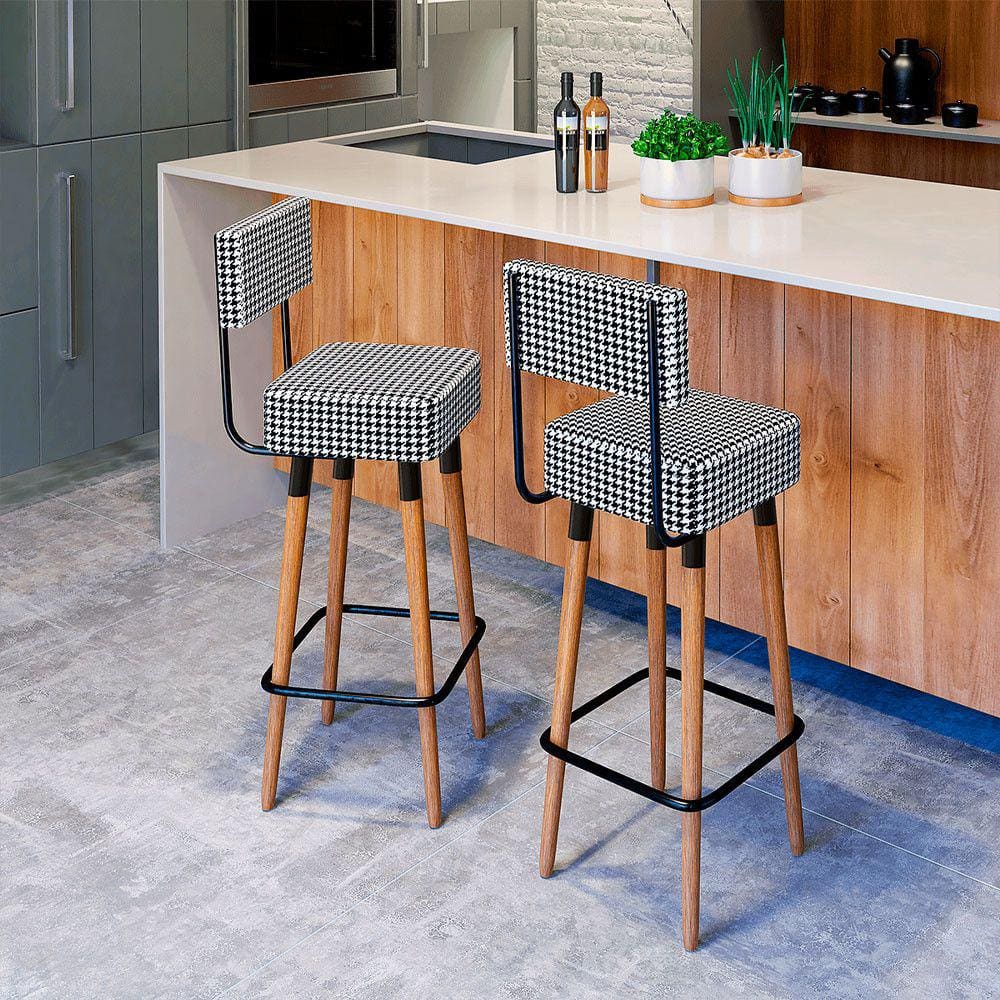Kit 2 Banquetas Barcelona Cor Cardan - Speciale Home