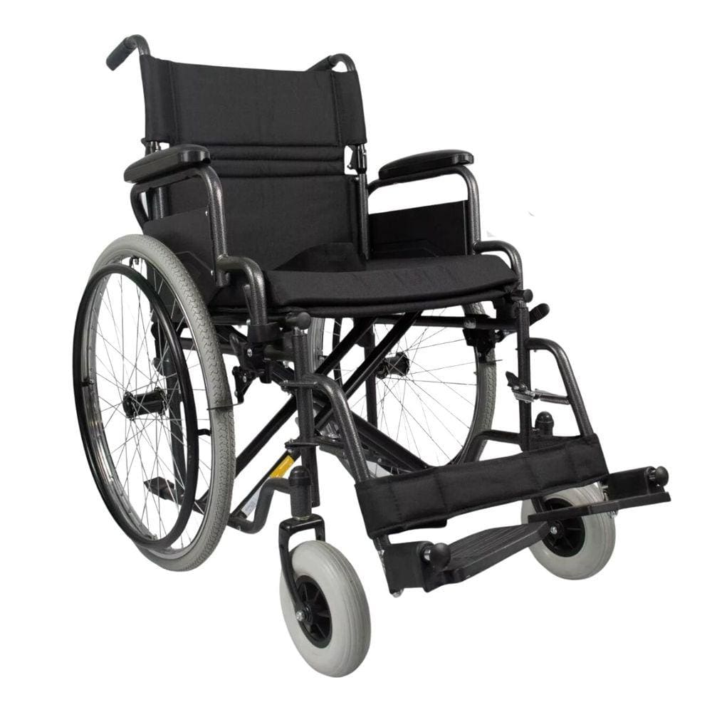 Cadeira De Rodas Aço Dobrável Até 120 Kg D400 Dellamed