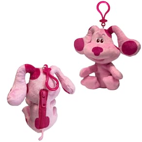 Pelúcia Infantil Cachorrinho Rosa Porta Moeda Blue Clues