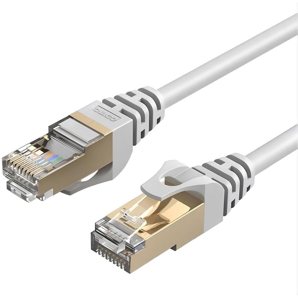 Cabo Ethernet Cat 6 20m Preto - Alta Velocidade 1Gbps