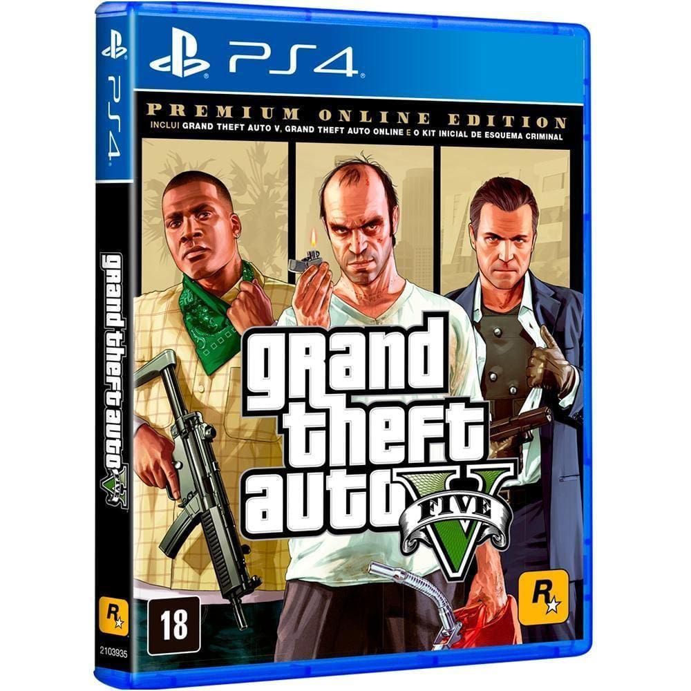 Jogo GTA V - Grand Theft Auto V Xbox Series X Mídia Física Original  (Lacrado)