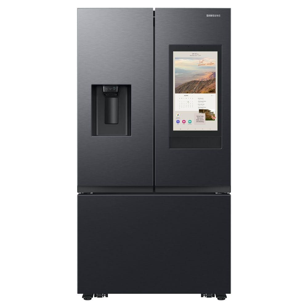 Geladeira Samsung Family Hub French Door RF27 com Soundbar com Dispenser de Água e Gelo 564L Black Inox