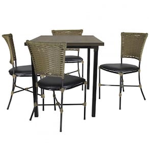 Conjunto de Mesa e 4 Cadeiras Gramado para Área Externa e Interna