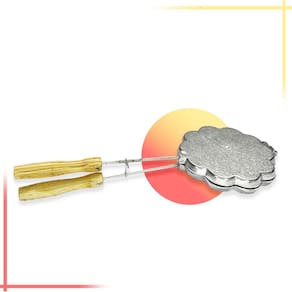 Sanduicheira Forma Flor de Waffle Crepe Para Fazer No Fogão