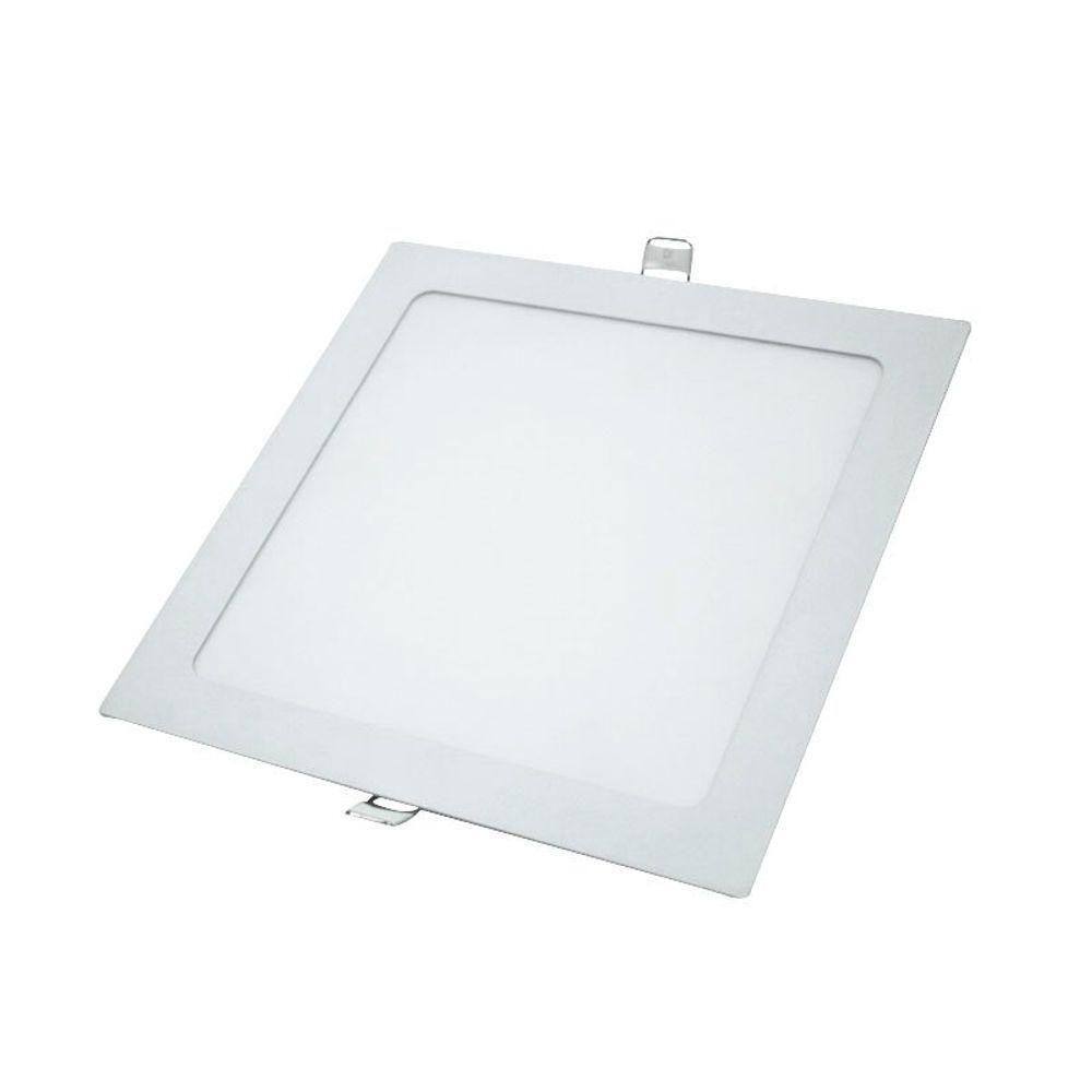 Painel De Led Embutir 18w Quadrado Branco 3000k Bellalux 18w 3000k Embutir