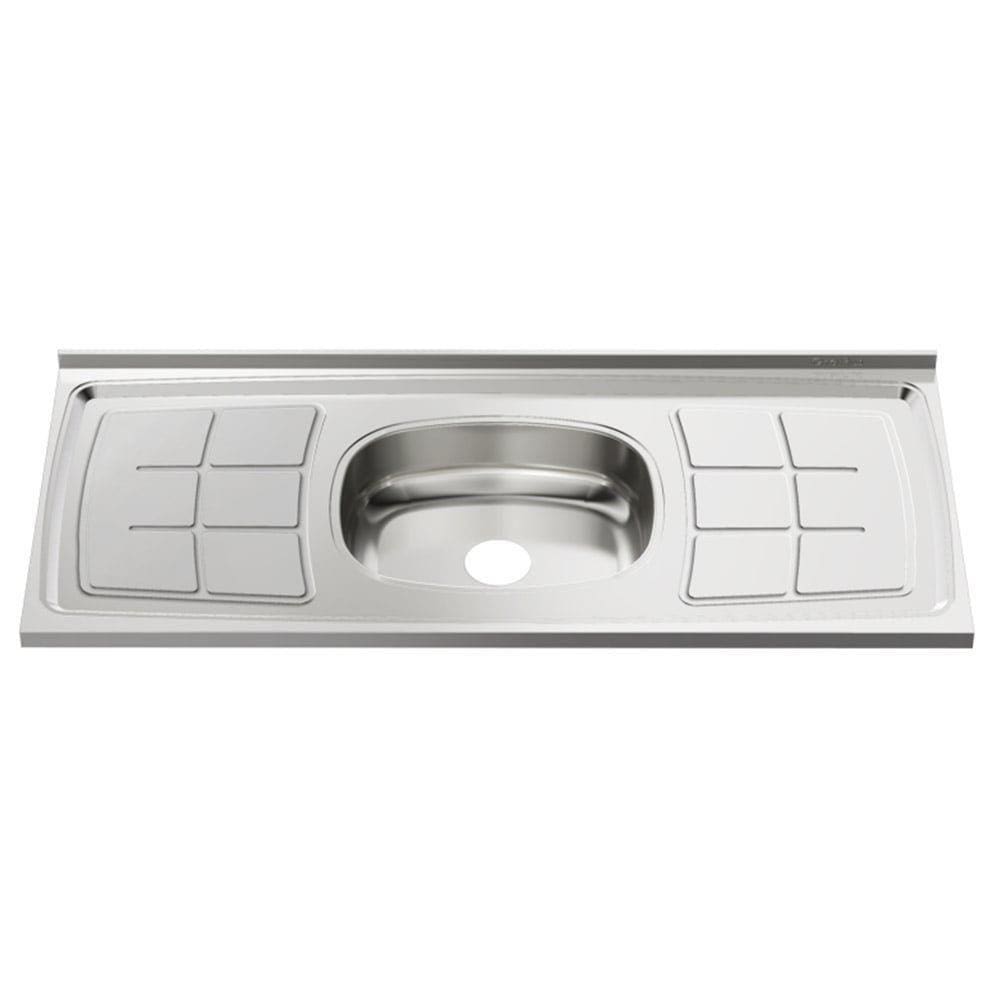 Pia Inox Ghel Plus 1000X530X95mm Cuba Central N4 Escorredor Concretada sem Vávula