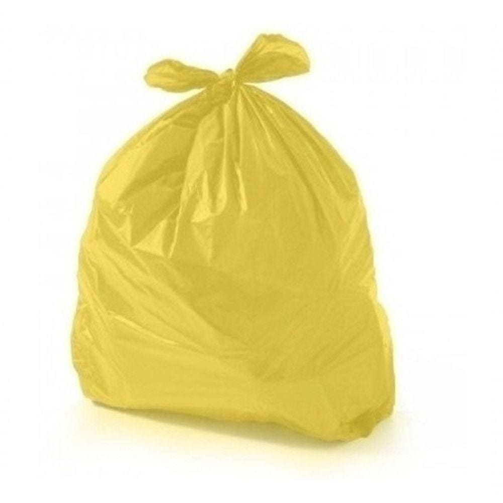 Saco De Lixo 20 Litros Pacote C - 100 Amarelo