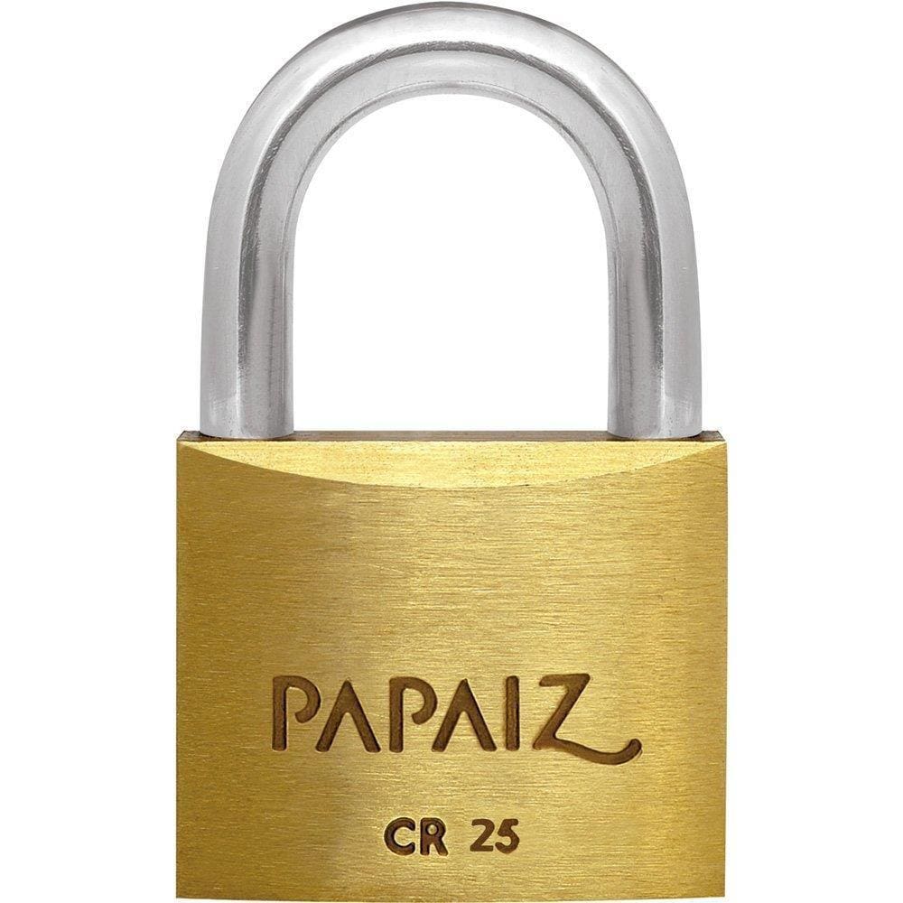 Cadeado Papaiz 25mm - Embalagem Flow Pack com 10 Unidades