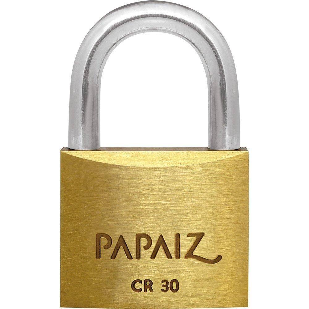 Cadeado Papaiz 30mm - Embalagem Flow Pack com 10 Unidades
