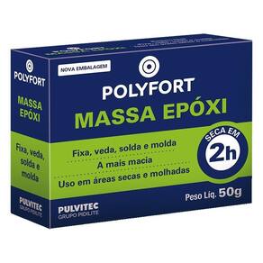 Cola Pulvitec Massa Epóxi 50g - Embalagem com 12 Unidades
