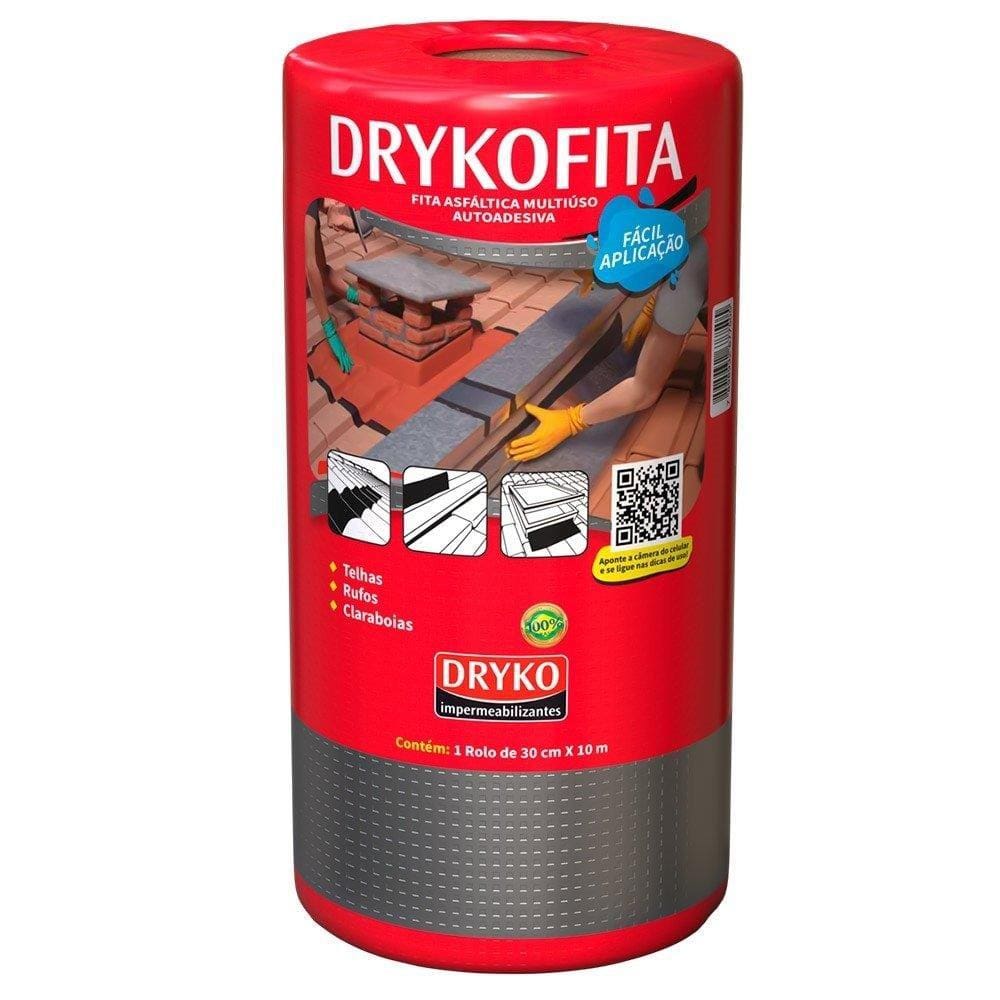 Drykofita Fita Aluminizada Impermeabilizante Dryko 30cmx10m