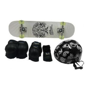 Skateboard Semi-Pro + Kit Protetor Com Abs Belfix 412000