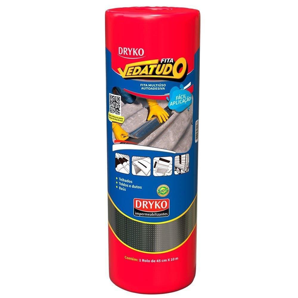 Vedatudo Fita Aluminizada Impermeabilizante Dryko 45cmx10m