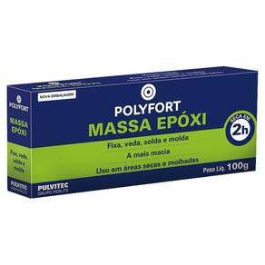 Cola Pulvitec Massa Epóxi 100g - Embalagem com 12 Unidades