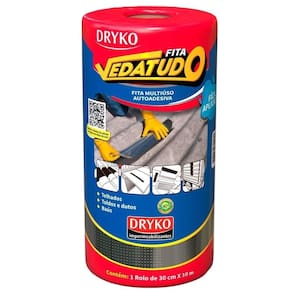 Vedatudo Fita Aluminizada Impermeabilizante Dryko 30cmx10m