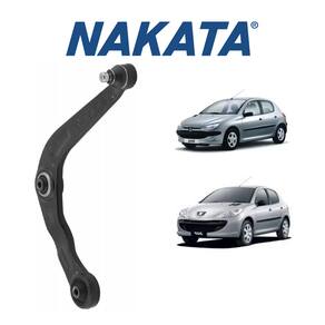 01 Bandeja Dianteira De Suspensão Esquerda Com Pivô Nakata Peugeot 206 2000 A 2010
