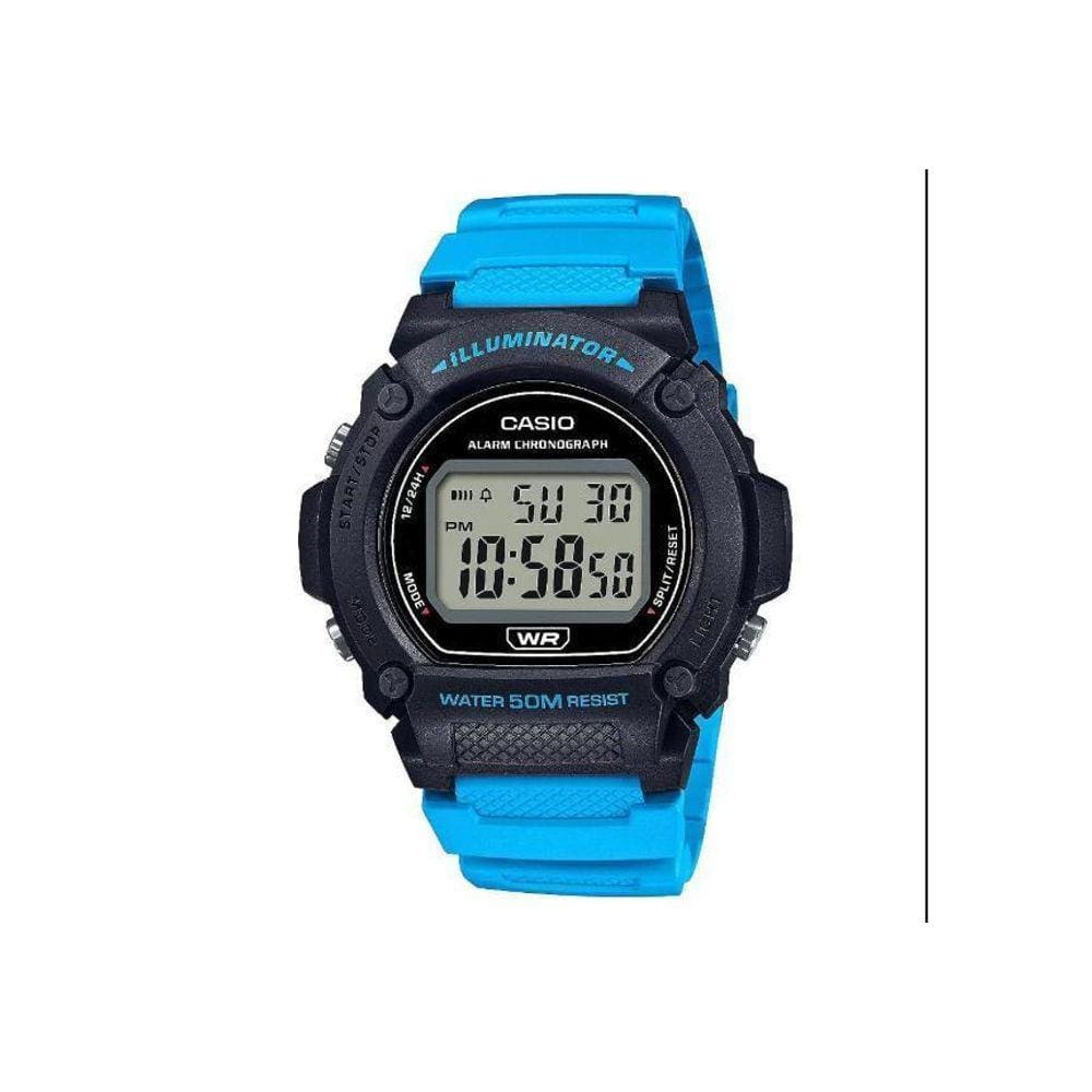 Relógio Casio W-219H-2A2VDF-SC Azul Resistente à Água