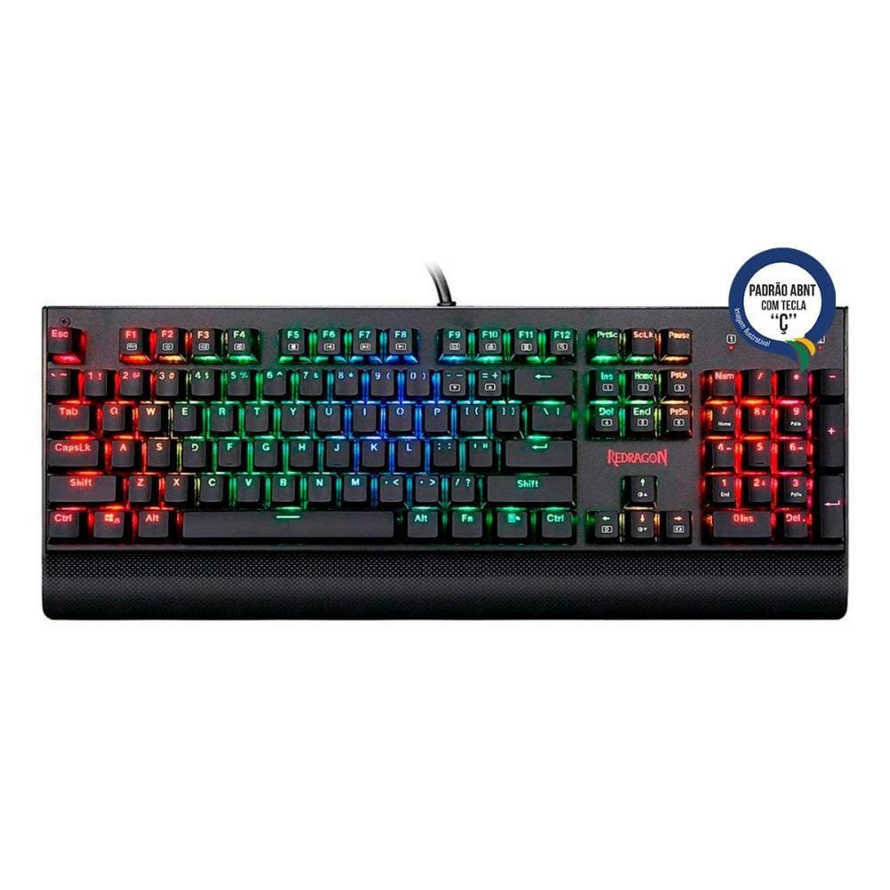 Teclado Mecânico Redragon KALA - LED RGB - Switch Outemu Blue - K557RGB - ABNT2