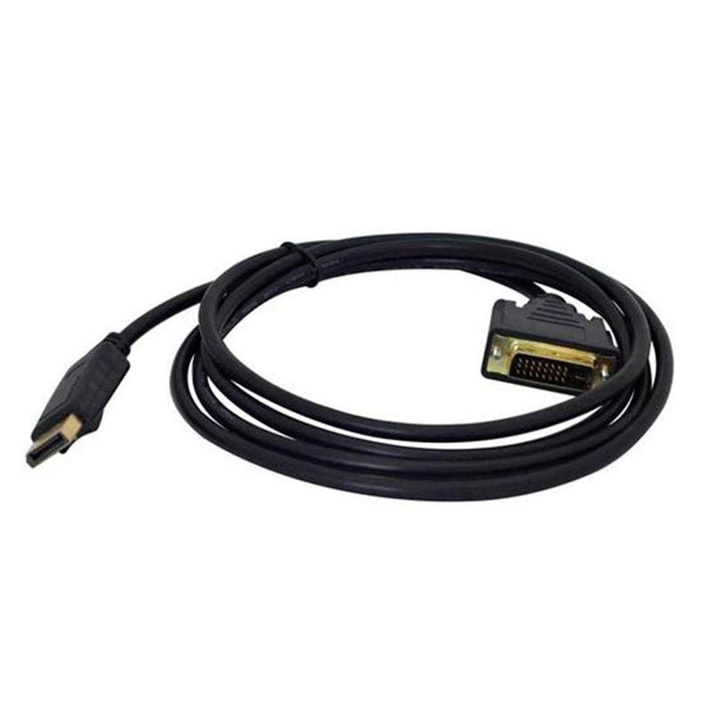 Cabo Conversor DisplayPort para DVI-I - 1,8 metros - 24+1 Pinos (DisplayPort M X DVI-I M)