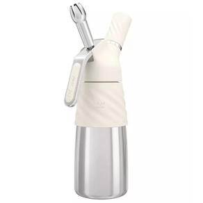 Garrafa iSi Creative Whip Bege 500ml Aço Inoxidável Silicone