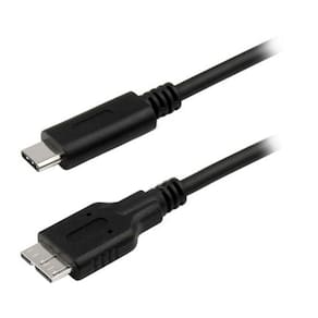 Cabo USB-C para HD Externo - 1 metro - USB Tipo C para USB Micro B - Comtac 9336