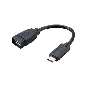 Cabo Adaptador Conversor USB-C para USB 3.0 Fêmea - 15 cm - Akasa AK-CBUB30-15BK