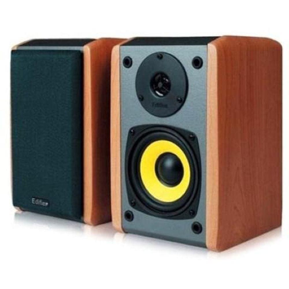 Caixa de Som 2.0 Edifier R1000T4 - 24W RMS - Bivolt - Acabamento em Madeira - R1000T4-BN