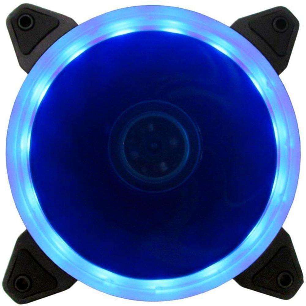 Cooler 120mm Bluecase Box - com LED Azul - BFR-05B