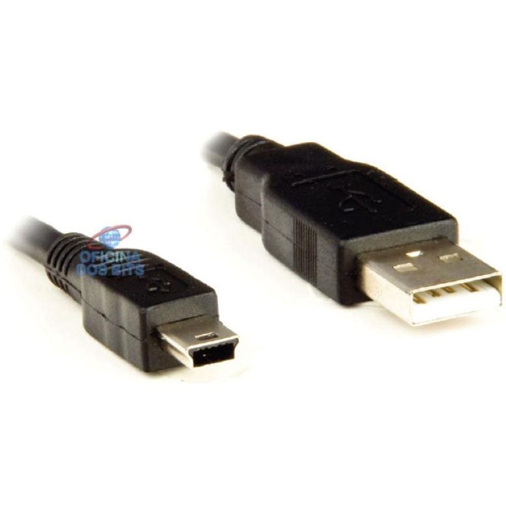 Cabo USB para Mini USB - 5 pinos - para Câmera Digital/MP3/Celular - 1,8 metros