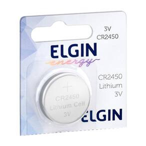 Bateria de Lítio CR2450 Elgin 82305 - Unidade