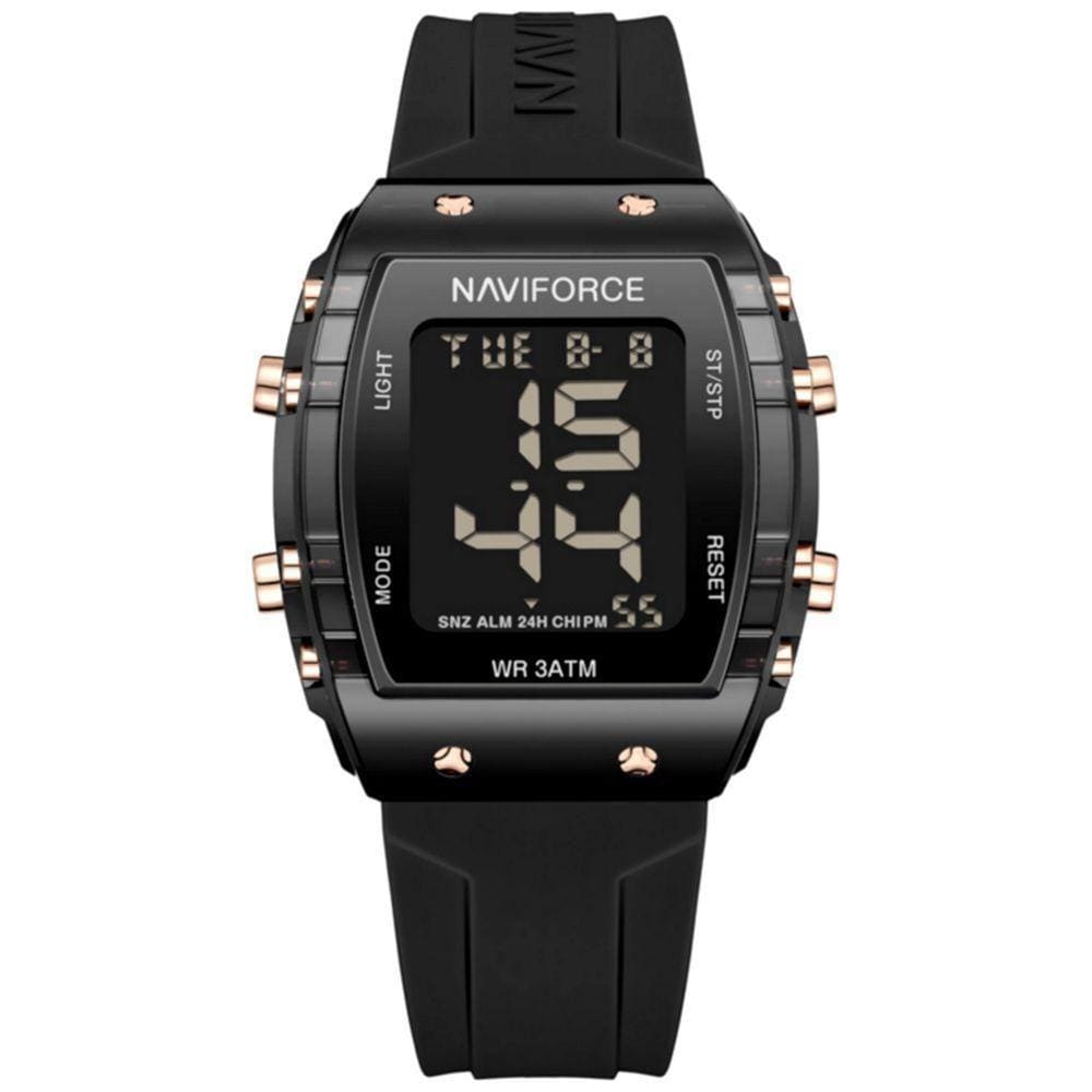 Relógio De Pulso Feminino Esportivo Fashion Lcd Digital Preto