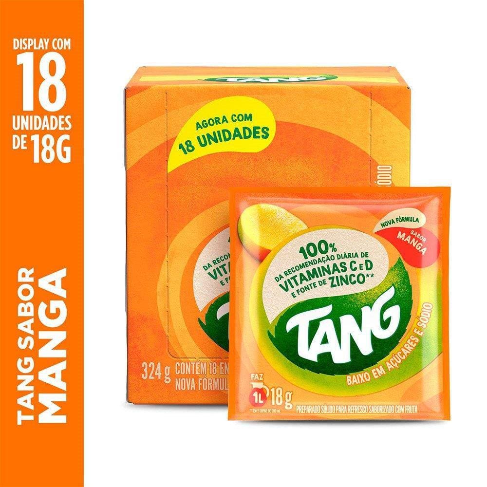 Refresco em Pó Tang Manga 18g Display com 18 Unidades