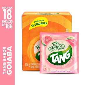 Refresco em Pó Tang Goiaba 18g Display com 18 Unidades