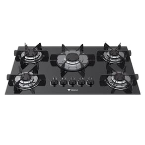 Cooktop a Gas 5 Bocas Venax Sognare Preto