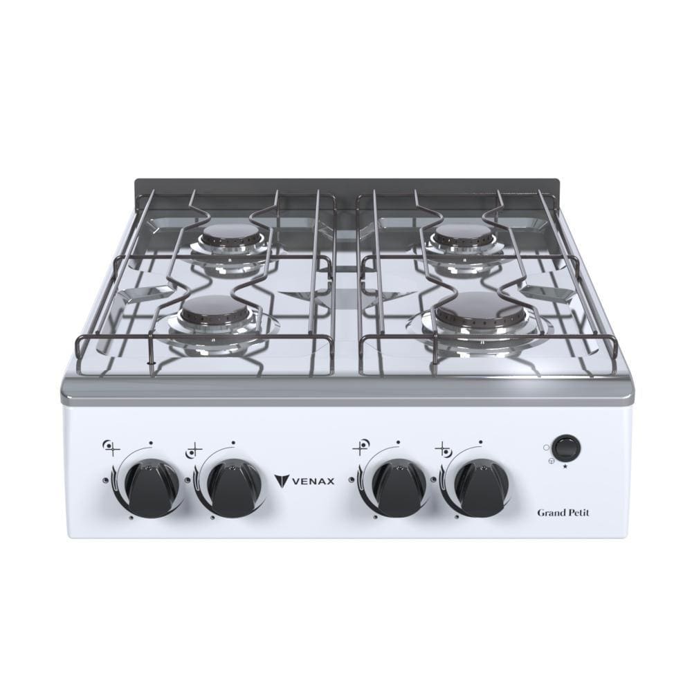 Fogao a Gas Portatil 4 Bocas Venax Grand Petit Vetro Branco