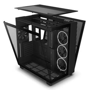 Gabinete Gamer NZXT H9 Elite - Lateral, Topo e Frontal em Vidro Temperado - USB 3.2 - Com 3 Coolers
