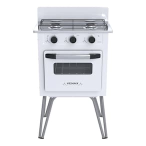 Fogao a Gas 2 Bocas Venax Gemini Vetro Branco
