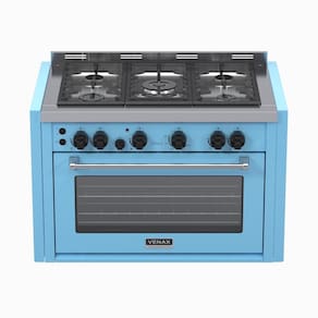 Fogao a Gas de Embutir 5 Bocas Venax Temis Azul