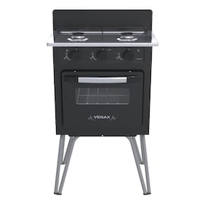 Fogao a Gas 2 Bocas Venax Gemini Vetro Preto